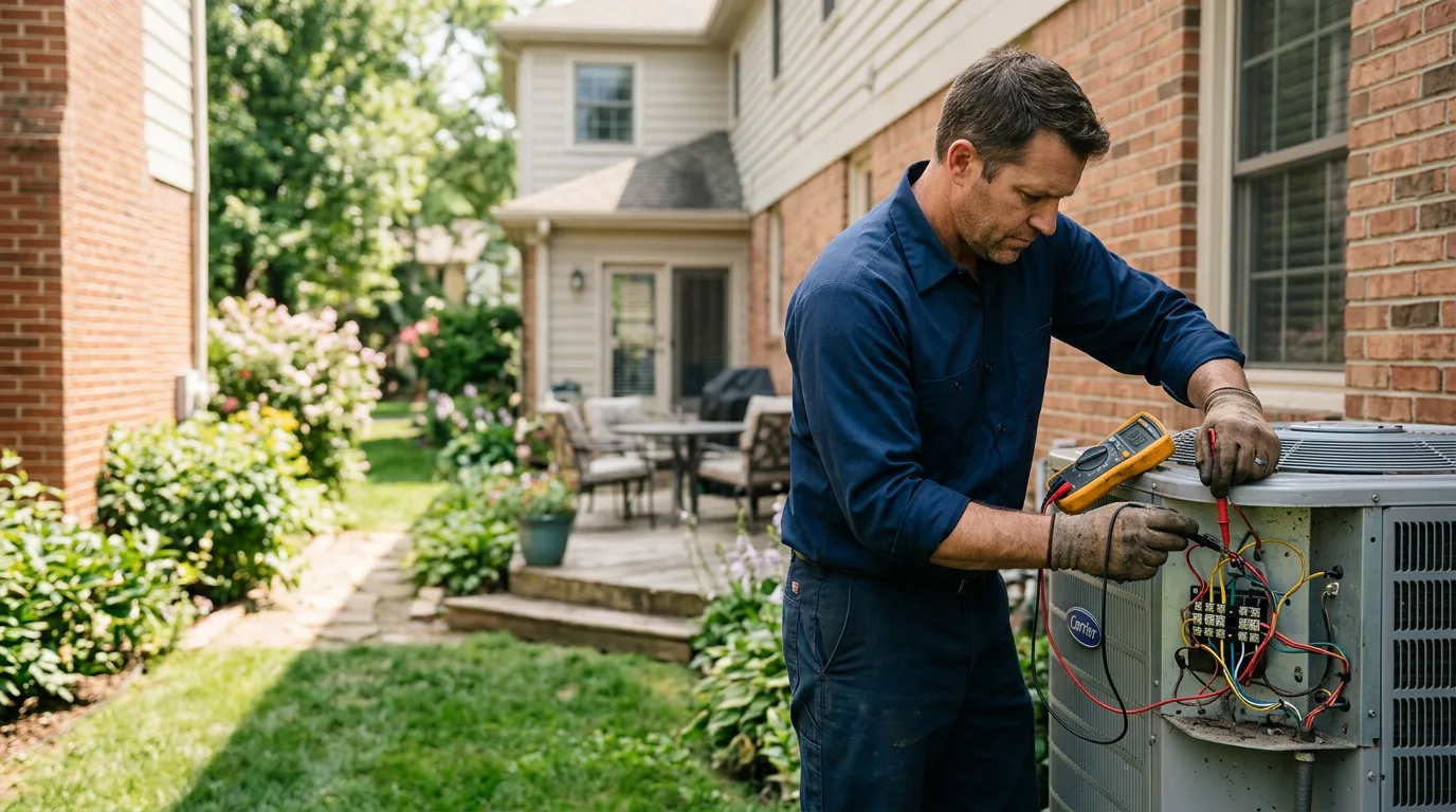 HVAC technician working near Junction, TX